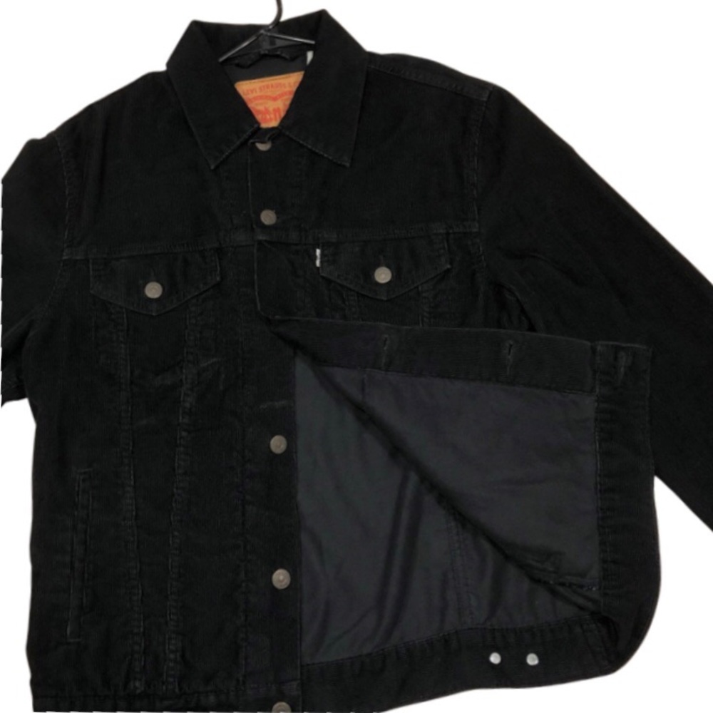 Levi’s Black Corduroy Jacket • Large